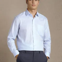 Louis Philippe Blue Regular Fit Shirt-picture-4