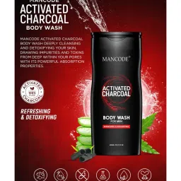 Mancode Charcoal Body Wash - 450 ml image 3