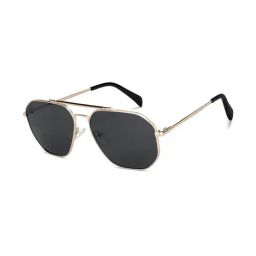 Vincent Chase Grey Polarized Geometric Livewire Unisex Sunglasses-20