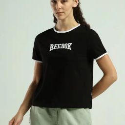 Reebok Black Cotton Regular Fit Logo Printed T-Shirt-picture-30