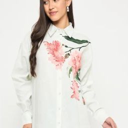 MADAME White Floral Shirt-picture-12