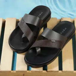 Metro Men's Brown Toe Ring Sandals-picture-19