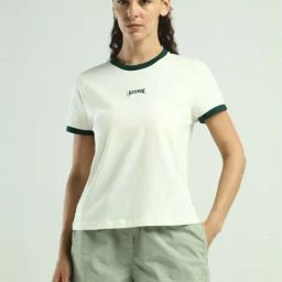 Reebok Beige Cotton Regular Fit T-Shirt-image-62