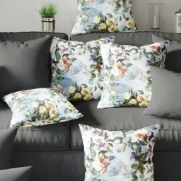 Bianca Multicolor Digitally Printed Cushion Cover - Set Of 5-89