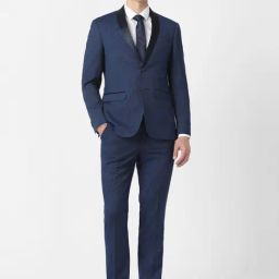Peter England Elite Navy Slim Fit Two Piece Suit-picture-28