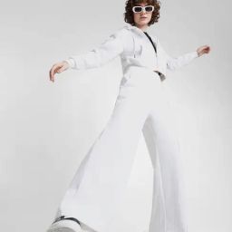 Only White Relaxed Fit High Rise Pants-image-11