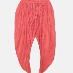 Kiddopanti Kids Coral Self Design Harem Pants-34