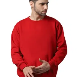 Vimal Jonney Red Regular Fit Sweatshirt-image-73