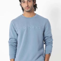 Rare Rabbit Blue Relaxed Fit Embroidered Sweatshirt-picture-48