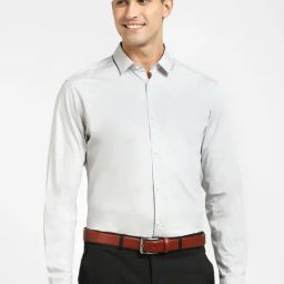 SELECTED HOMME Harbor Mist Cotton Slim Fit Shirt-image-6