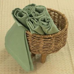Urban Space Sage Green Cotton 250 TC Table Napkins - Set of 6-71