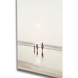Nestroots Heartwarming Family Beach Walk Series Multi Frame Solid Canvas Wall Painting - Set of 4 image 3