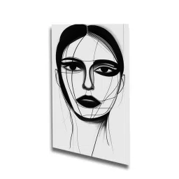 Nestroots Monochrome Elegance Woman's Captivating Multi Frame Canvas Wall Painting - Set of 4 image 3