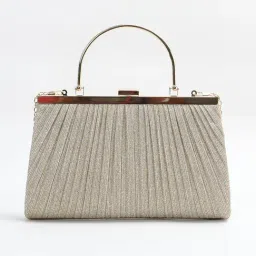 Code by Lifestyle Gold Women's Clutch-image-0