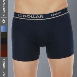 Dollar Lehar Assorted Cotton Regular Fit Trunks - Pack Of 6-picture-37