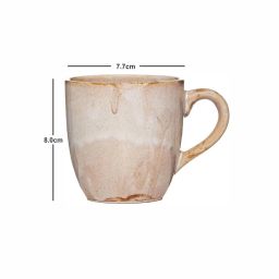 ROXX Sienna Pink Ceramic Mug (0.25 L) - Set of 6 image 3
