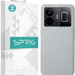 Sprig Liquid Silicone Back Cover for Realme GT Neo 5 (Grey)-image-91