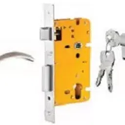 Dorset 70 mm Lever Handle Lock Set with Both Side Key Cylinder Patina ML SER OR-18