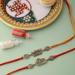 Voylla Red Set of 2 Rakhi-image-38