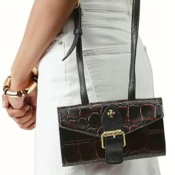 Hidesign HARLEM Brown Animal Effect Medium Leather Cross Body Bag-image-45