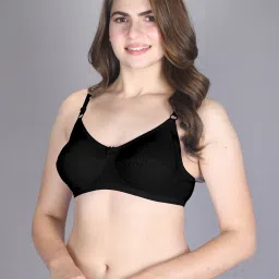 Lux Venus Black & White Full Coverage Non-Wired Everyday Bra With Adjustable Strap - Pack of 2 image 3