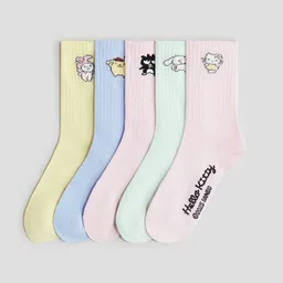 H&M 5-Pack Motif-Detail Socks-0