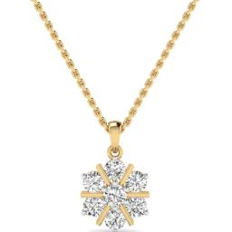 SHINE ETERNAL Lab Grown 14k (585) Yellow Gold Pendants for Women-image-73