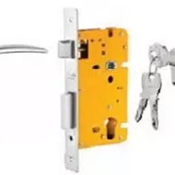 Dorset 60 mm Lever Handle Lock Set with Both Side Key Cylinder Patina ML LET OR-32