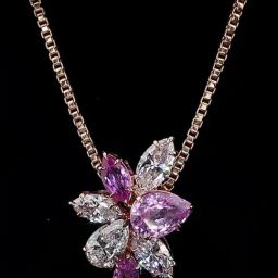 SHINE ETERNAL Lab Grown 14k (585) Rose Gold Pendants for Women-image-47