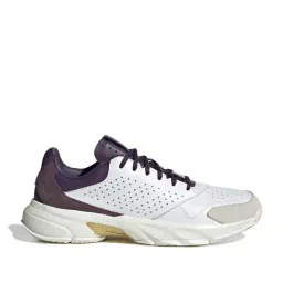 adidas Unisex CourtJam Control 3 Premium White & Purple Tennis Shoes-picture-35