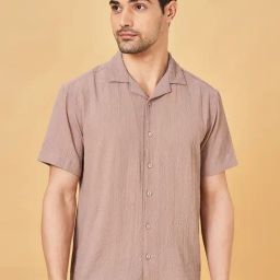 People By Pantaloons Pink Slim Fit Shirt-picture-44