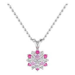 SHINE ETERNAL Lab Grown 14k (585) White Gold Pendants for Women-image-44
