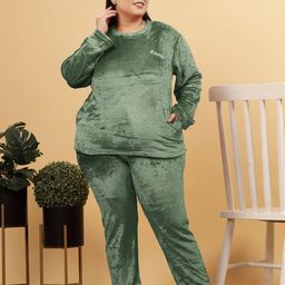 KLOTTHE Plus Size Women Night suit-image-50