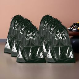 Aura Black Pack Of 6 Printed Water Resistant Shoes Organisers-image-99
