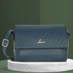 Lavie Green Small Textured Sling Handbag-31