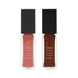 FLENC Set Of 2 Ritzy Smudge-Proof Glossy Liquid Lipstick- 10ml Each -Helsinki- Washington-picture-24