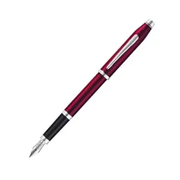 Cross CENTURY II Chrome Plated Translucent Plum Fountain Pen (Black), AT0086-114MS-image-94