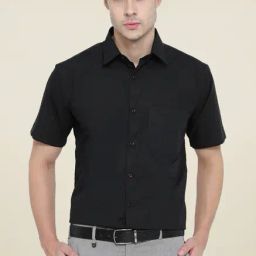 Hancock Black Cotton Shirt-image-10
