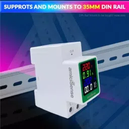 amiciSense Ac Digital Energy Meter, 80-275 V 100 AmpWith Colorful Led Display And Weather-Proof Mount image 4
