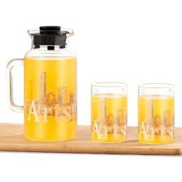 Borosil Roma Transparent Borosilicate Glass Jug with tow set of Glass Medium (295 ml)-picture-16