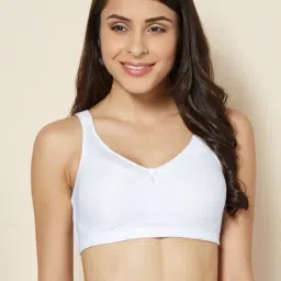 Enamor White Non Wired Non Padded Minimizer Bra-picture-46