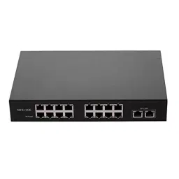 Hanutech CCTV 16Port POE+2Uplink Gigabit POE Switch-41