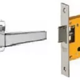 Dorset Silver Chrome Lever Handle Lock Set with Mortise Latch ML AI OR-5