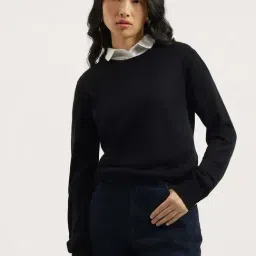 United Colors Of Benetton Black Regular Fit Sweater-picture-37