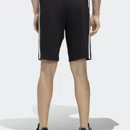 Adidas Jet Black Regular Fit Striped Sports Shorts-image-28
