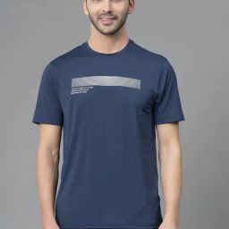 Red Tape Mid Blue Regular Fit Printed Sports T-Shirt-image-95