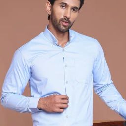 Indian Needle Green Regular fit Solid Shirt-picture-36
