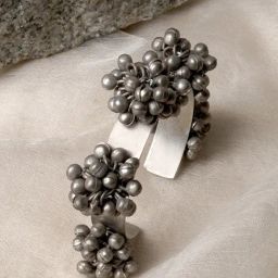 Teejh Chandhini Silver Oxidized Ghungroo Bracelet for Women-33