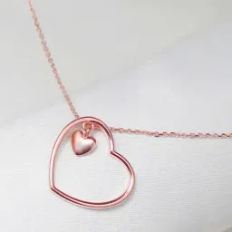 GIVA 92.5 Sterling Silver Anushka Sharma Heart Pendant with Chain-image-88