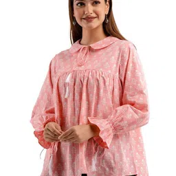 DMP FASHION Floral Print Cotton Top-picture-15